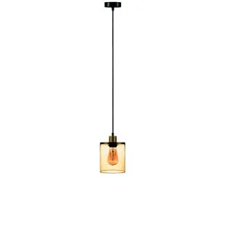 WYPRZEDAŻ SOLBIKA L-2147 LAMPA WISZĄCA SODA YELLOW SZKLANA LAMPA
