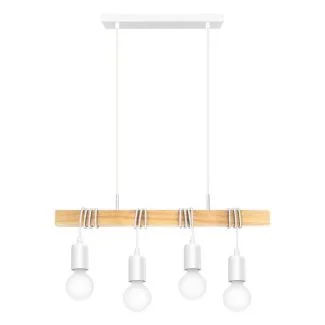 EGLO 33164 LAMPA TOWNSHEND OPRAWA WISZĄCA HL/4 WEISS/EICHE-OPTIK TOWNSHEND