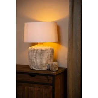 LUCIDE AMBALA 10552/81/73 LAMPA STOŁOWA naturalny