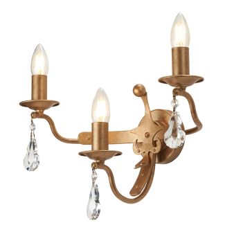 ELSTEAD Windsor WINDSOR-W3-GOLD 3 Light Wall Light - Gold Patina