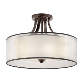 ELSTEAD Lacey KL-LACEY-SFM-MB 4 Light Semi-Flush Mount - Mission Bronze