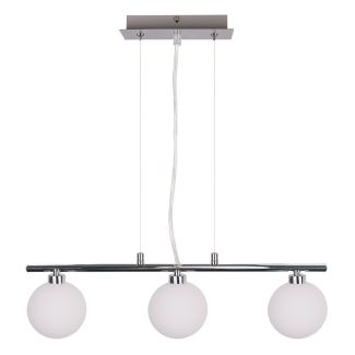 CANDELLUX 33-01382 RAISA LAMPA WISZĄCA CHROMOWY 3X40W G9 KLOSZ BIAŁY