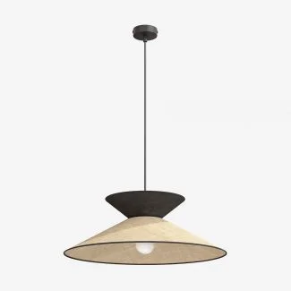 EMIBIG 1768/1 SOFTA 1 RATTAN BLACK Lampa wisząca
