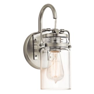 ELSTEAD Brinley KL-BRINLEY1-NI 1 Light Wall Light - Brushed Nickel