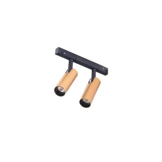AZZARDO AZ4588 NIKO 2 TRACK MAGNETIC 2X7W 3000K GO/BK TECHNICAL TRACK GOLD / BLACK reflektor do szyny magnetycznej
