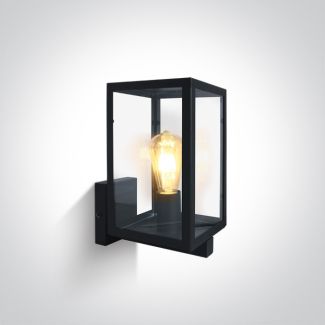 ONE LIGHT 67406C/B Gabbia 2A czarna lampa ogrodowa 40W E27 stal nierdzewna 201 + szkło hartowane