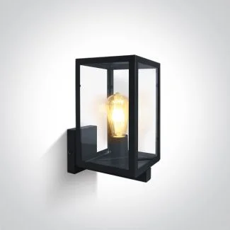 ONE LIGHT 67406C/B Gabbia 2A czarna lampa ogrodowa 40W E27 stal nierdzewna 201 + szkło hartowane