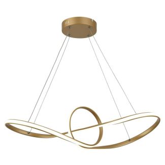 REALITY 335201-03 Arlena - lampa wisząca alu złoty mat ze ściemniaczem i pilotem