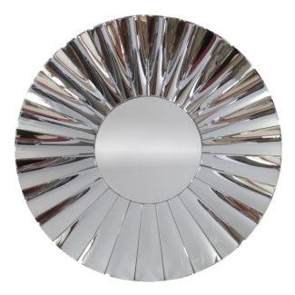 Artehome JSM334 Lustro okrągłe nowoczesne w lustrzanej ramie Osta 90 cm
