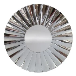Artehome JSM334 Lustro okrągłe nowoczesne w lustrzanej ramie Osta 90 cm