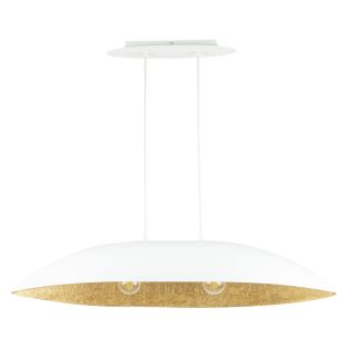 SIGMA 40637 lampa wisząca Gondola M biały/złoty