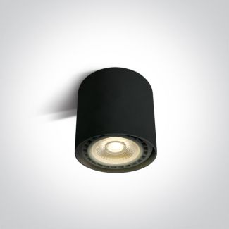 ONE LIGHT 12144/B Naksos czarna oprawa sufitowa z oprawką GU10 R111 15W