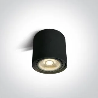 ONE LIGHT 12144/B Naksos czarna oprawa sufitowa z oprawką GU10 R111 15W