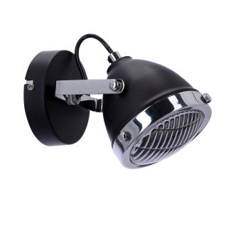 CANDELLUX 91-13293 CRAZY LAMPA KINKIET CZARNY 1X15W GU10 KLOSZ BEZBARWNY
