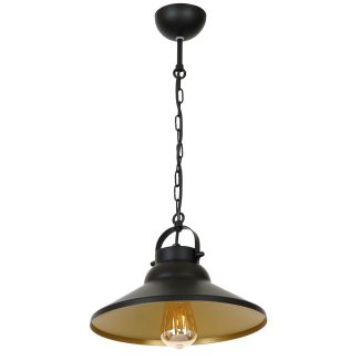 LUMINEX 6341 oprawa sufitowa Iron żyrandol czarny złoty