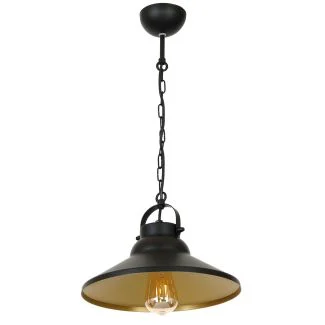 LUMINEX 6341 oprawa sufitowa Iron żyrandol czarny złoty