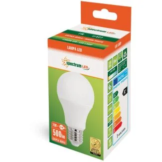 SPECTRUMLED 13900 Żarówka LED GLS E-27 230V 7W WW SPECTRUM