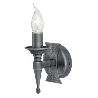 ELSTEAD SAXON SAX1 BLK/SIL 1Lt Wall Light