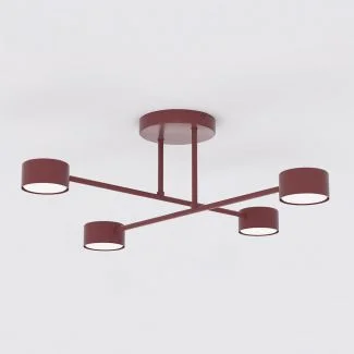 EMIBIG 1681/4 HALO 4 BURGUNDY LAMPA SUFITOWA