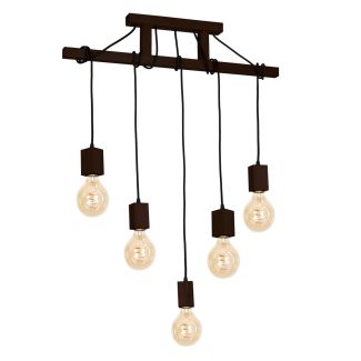 MILAGRO MLP4361 Lampa Wisząca JACK 5xE27 Orzech