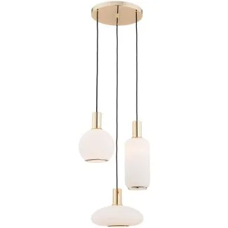 ARGON SAGUNTO 1489 lampa wisząca 3 pł. na okrągłej podsufitce
