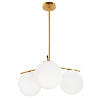 Step into Design ST-5026-3 BRASS Lampa wisząca VENUS-3 mosiądz 60 cm