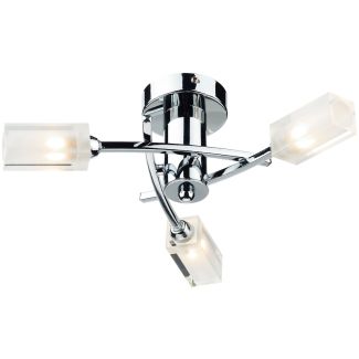 DAR MOR0350 MORGAN 3LT SEMI FLUSH POL CHR