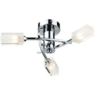 DAR MOR0350 MORGAN 3LT SEMI FLUSH POL CHR