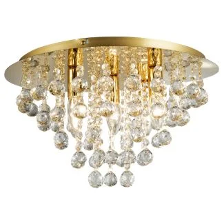 REALITY 627705-03 London crystal plafon 5 płomienny gold