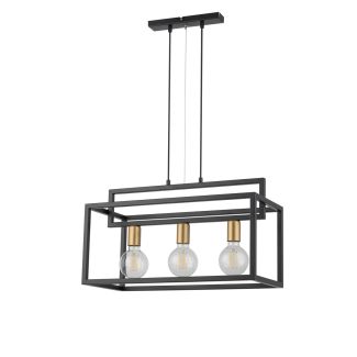 SIGMA 32441 VIGO 3 czarny złoty lampa wisząca