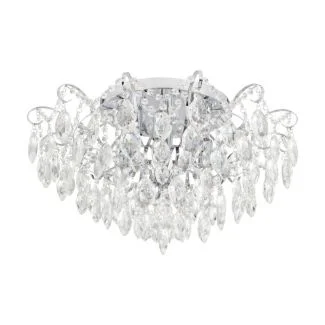 EGLO 39521 LAMPA FENOULLET OPRAWA SUFITOWA DL/6 E14 CHROM/KRISTALL FENOULLET