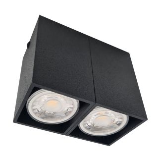 ANTIGO Plafon Doha 2 - Czarny (80 mm) 1096