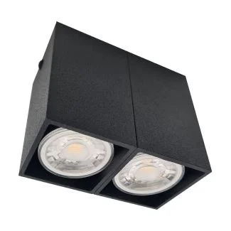 ANTIGO Plafon Doha 2 - Czarny (80 mm) 1096