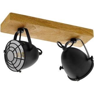 EGLO 49077 BALKEN/2 E14 HOLZ/SCHWARZ GATEBECK