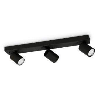 IDEAL LUX RUDY PL3 BLACK - CZARNA 229058