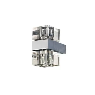 AZZARDO MB8515-2-CH-CL / AZ0035 Box 2 Lampa ścienna / kinkiet