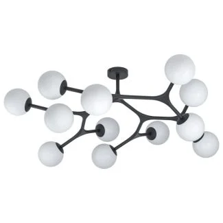 EGLO 39529 LAMPA MARAGALL OPRAWA SUFITOWA DL/12 G9 SCHWARZ/WEISS MARAGALL