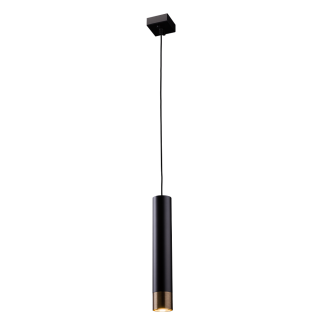 ANTIGO Lampa wisząca Eido 1 - Czarna-patyna mat (350 mm) 8256