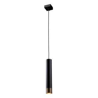 ANTIGO Lampa wisząca Eido 1 - Czarna-patyna mat (350 mm) 8256