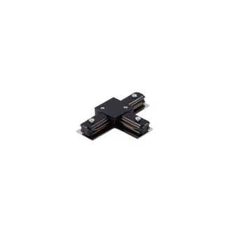 AZZARDO AZ4741 TRACK 1LINE T CONNECTOR BK TECHNICAL COMPONENT BLACK łącznik 1-fazowy