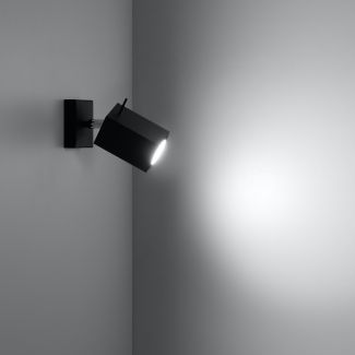 WYPRZEDAŻ SOLLUX Kinkiet MERIDA czarny SL.0099