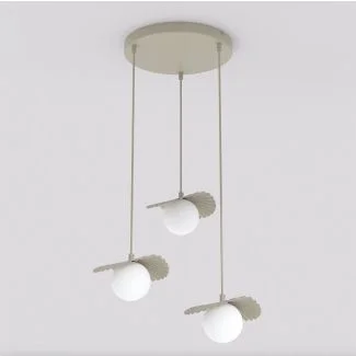 EMIBIG 1760/3 FLORA 3PREM MOKKA OPAL Lampa wisząca