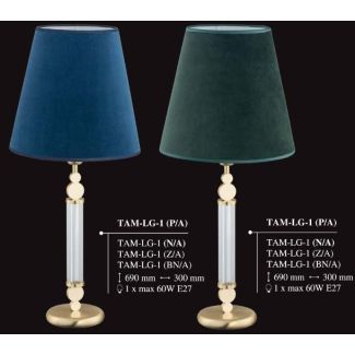 KUTEK TAMARA TAM-LG-1(P/A) lampka biurkowa mosiężna