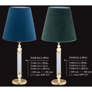 KUTEK TAMARA TAM-LG-1(P/A) lampka biurkowa mosiężna