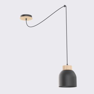 EMIBIG 1626/1 KRU 1 BLACK LAMPA WISZĄCA