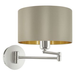 EGLO 95055 LAMPA MASERLO OPRAWA ŚCIENNA WL/1 M.WIPP.TAUPE/GOLD MASERLO