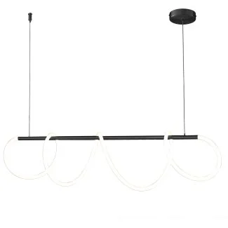 Step into design ST-9282P/L1black Lampa wisząca FANTASIA LED czarna 120 cm