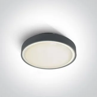 ONE LIGHT 67280E/AN Rafti plafon antracyt E27 IP65 korpus ABS i klosz PC