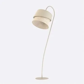 EMIBIG 1712/LP1 CANVA LP1 MOKKA RATTAN Lampa podłogowa