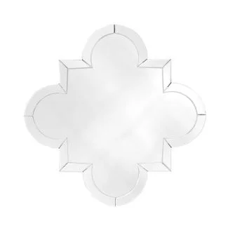 Artehome AHM18021 Lustro dekoracyjne w hartowanej szklanej ramie Agadi 77/77 cm